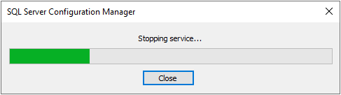 Restarted SQL Server