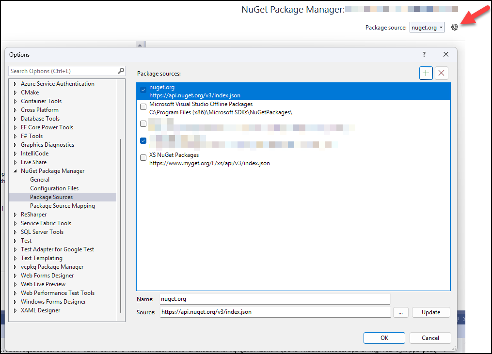 EFCore NuGet Package Manager