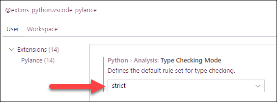 VSC-Pylance-EnableTypeChecking