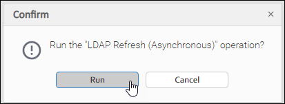 Confirm LDAP Refresh