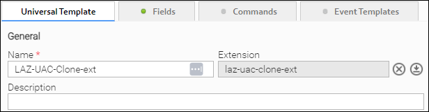 New Universal Template details