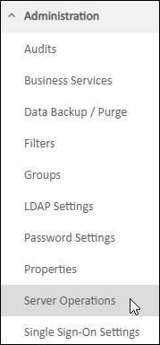 LDAP Settings Menu Link