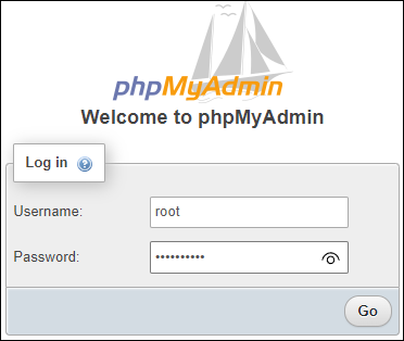 phpMyAdmin-Login