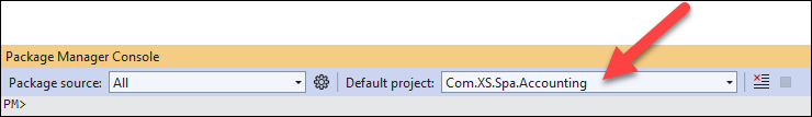 NuGet Default Project