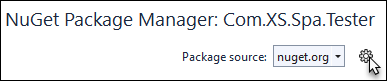 Open NuGet Package Explorer Settings
